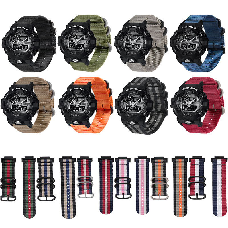 Suitable for Casio G-Shock Ga-110 Dw5600 Sports Strap Men's Nato Nylon Watch Strap Suitable for Casio G-Shock Ga-110 Dw5600 Sports Strap Men's Nato Nylon Watch Strap