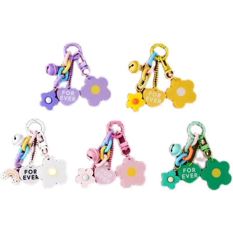 かわいいクリエイティブアクリル花のキーホルダー|undefined
