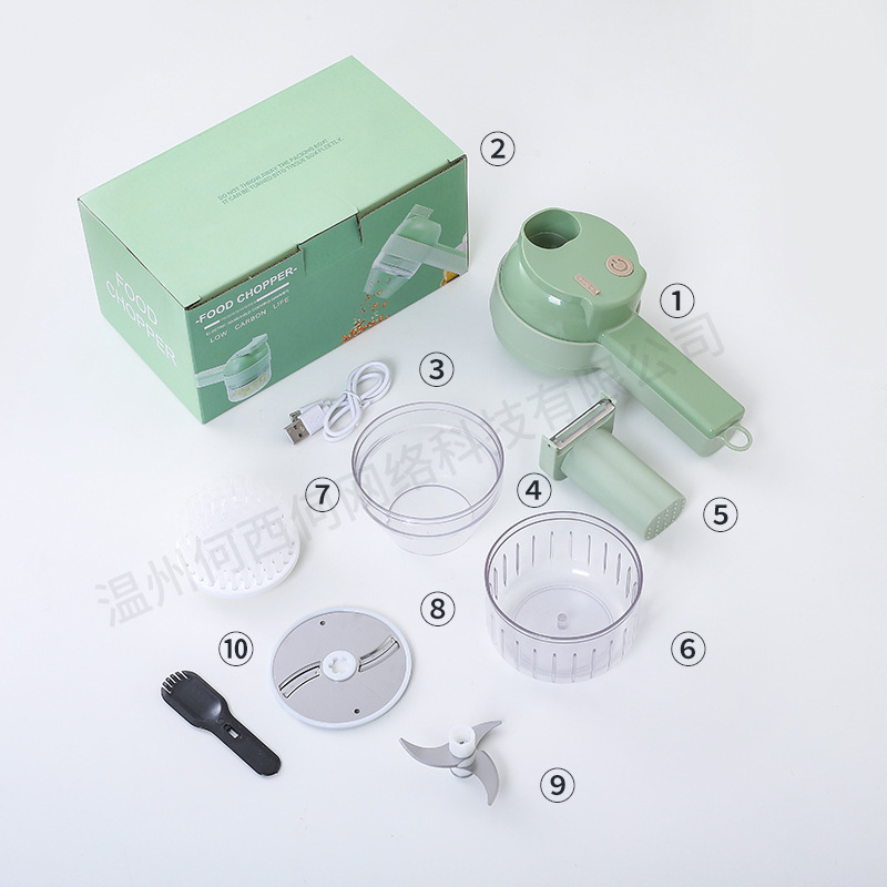 加特林野菜切り器厨房家庭用多機能ニンニクをつぶしてニンニクを切ります。|undefined