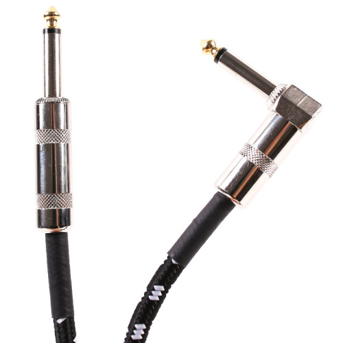 Wholesale folk 3m electric guitar cable 3m5m6m bass performance noise reduction elbow audio electric guitar cable