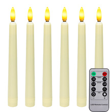 仿真家居餐厅婚礼布置2*AAA电池LED蜡烛灯 10键遥控长杆电子蜡烛