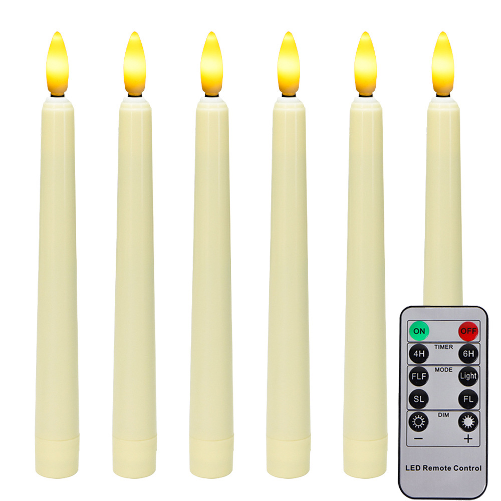 仿真家居餐厅婚礼布置2*AAA电池LED蜡烛灯 10键遥控长杆电子蜡烛