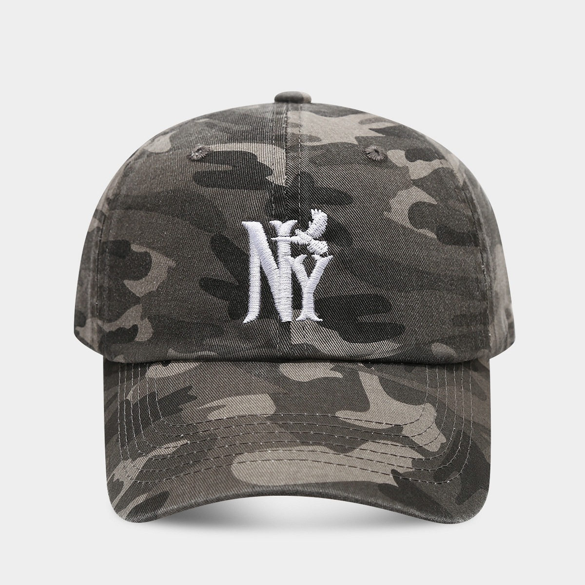 Gorra de béisbol de camuflaje antiguo retro de moda europea y americana, deportes al aire libre, ocio, letras bordadas, gorras de visera para hombres y mujeres