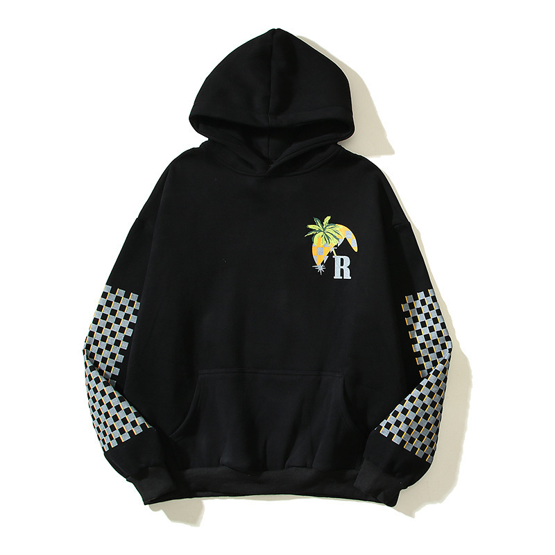 Cross-border Wholesale Amazon Kanye Summer Coconut Racing RHUDE Loose plus size Hoodie Sweater Jacket Tide