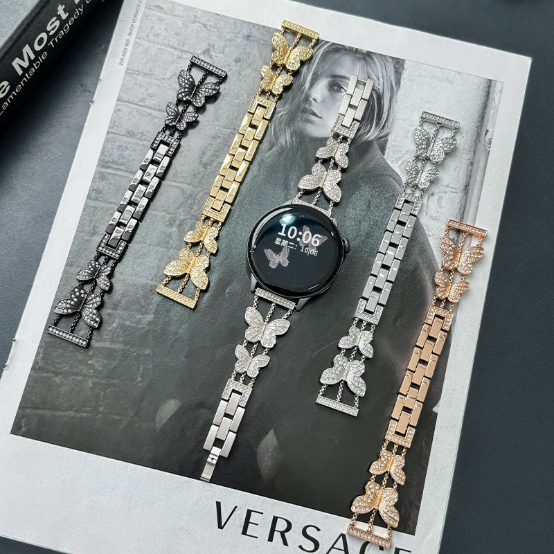 vivowatch3 Strap for iqoo Butterfly Diamond-encrusted Metal VIVO Watch 1 Generation Creative Chain Wristband