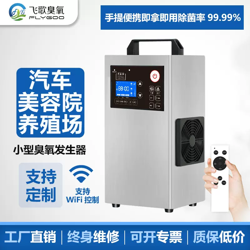 FG小型家用空间消毒机汽车空气净化除臭杀菌臭氧发生器设备臭氧机