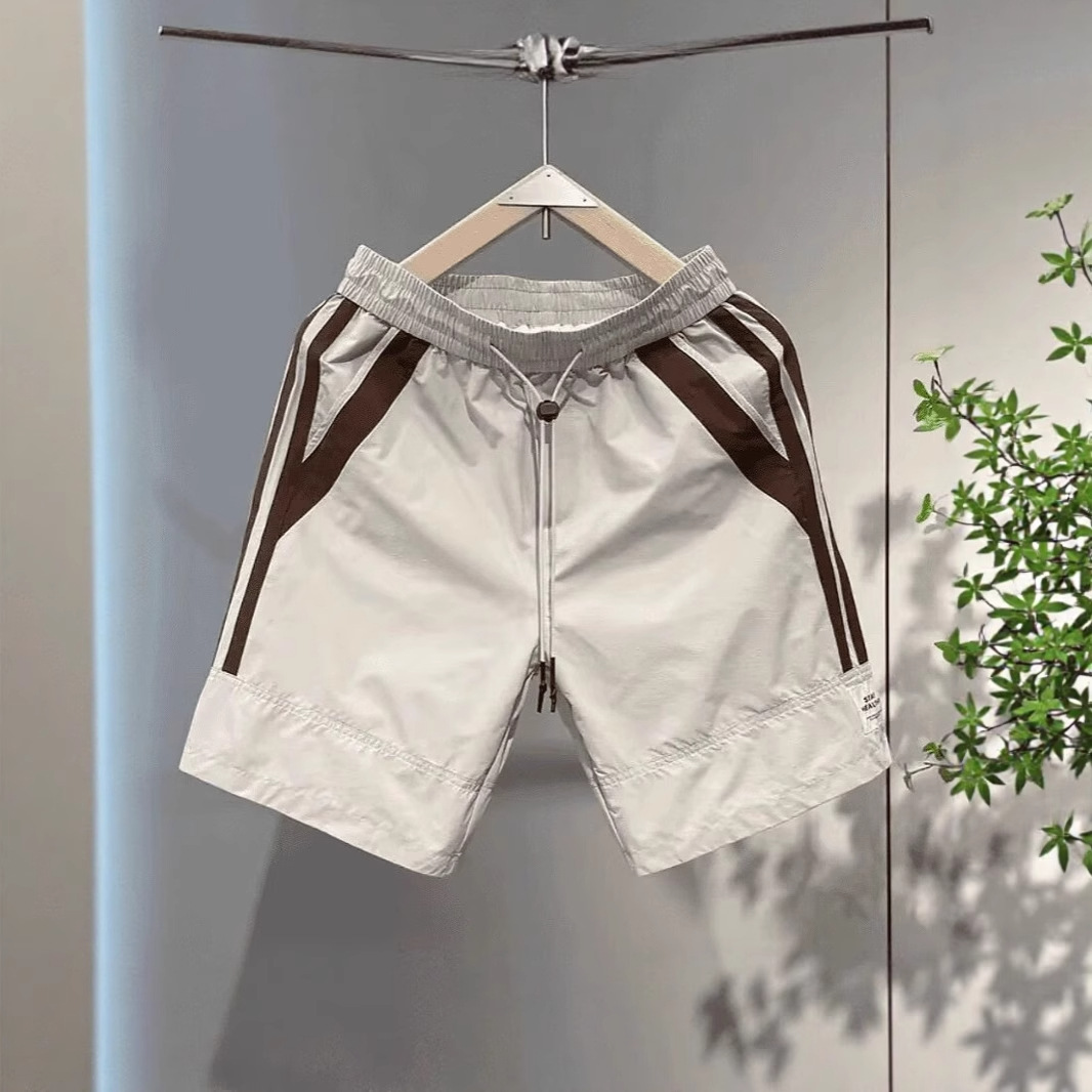 Men's Clothing Men's Summer Casual Five Point Shorts Style Trendy Loose Straight Leg Patchwork Sports Sweatpants Versatile_viptrois.com