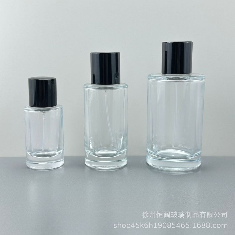 メーカー卸売り香水瓶現物円柱型香水スプレー瓶化粧品ガラス瓶100ml 50ml空瓶|undefined
