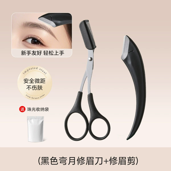 Black Crescent + Black Scissors