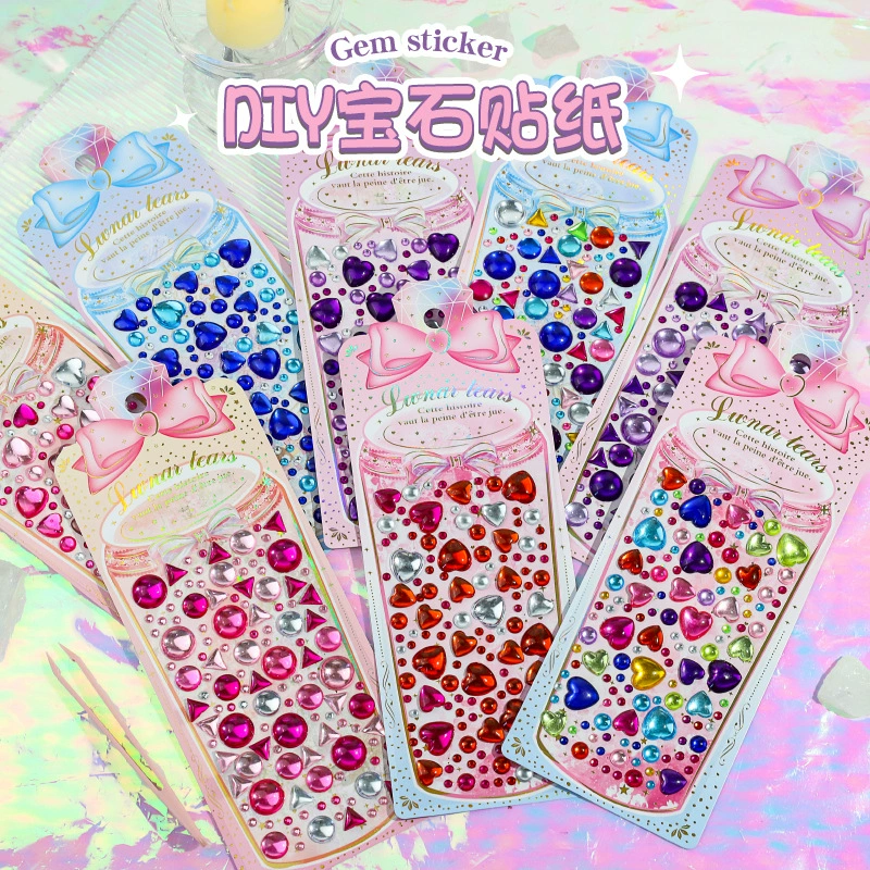 DIY драгоценный камень наклейка высокое значение цвета милый мультфильм детский сад творческий материал DIY декоративная наклейка Наклейка