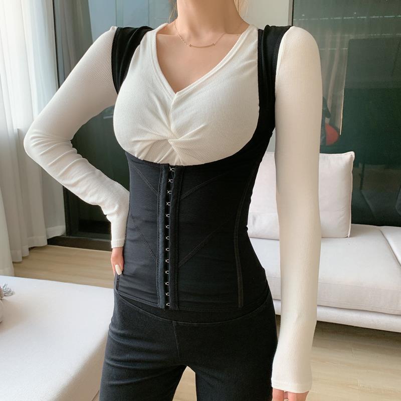 Kaka Same-style Back Beijia Shake Sound Net Red Same-style 365-degree Thin S-body Shaped Clothes Belly Belt Vest Beautiful Back for Women