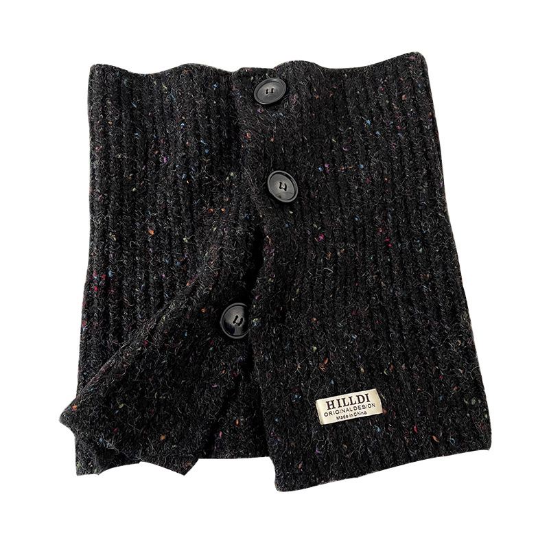 Otoño y invierno nuevo tipo de botón chaqueta de cuello de mujer estilo coreano de color sólido caliente a prueba de frío chaqueta de cuello alto chaqueta de tejido