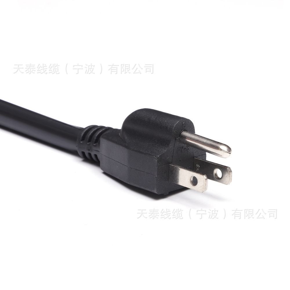 厂家生产美规三插电源线 美规5-15p插头线UL认证