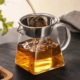 茶具大小号公杯耐热温高硼硅玻璃加厚公道杯茶漏过滤网分茶器
