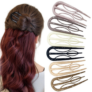 PCU tipo clip de cabello de alta sensación nuevo disco chino artefacto de cabello de estilo antiguo clip de cabello de rama simple clip de cabello image 27