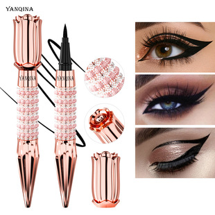 Yanqina Yinqina Scepter Eyeliner Waterproof and Sweat-Proof Non-Smudge Cool Black Color Liquid Eyeliner Pen Southeast Asia