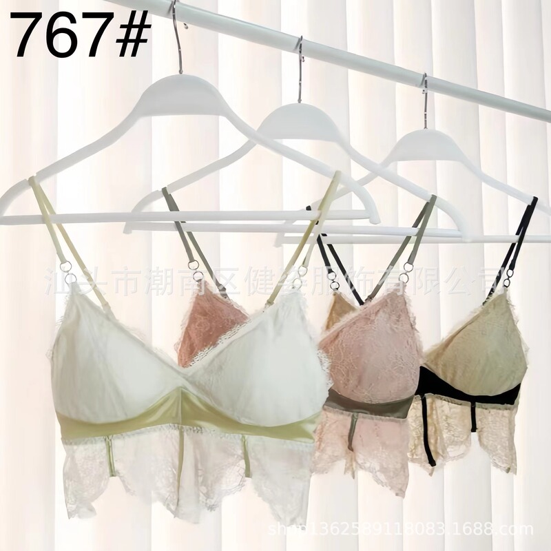 In Stock Wholesale Fashionable Lace Beautiful Back Skin-Friendly Comfortable Wireless Inner Cup Removable Adjustable Bra 767 In Stock Wholesale Fashionable Lace Beautiful Back Skin-Friendly Comfortable Wireless Inner Cup Removable Adjustable Bra 767