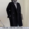 Two-sided Cashmere coat 2021 new pattern Autumn and winter tailored collar Woollen cloth Little wool Mid length version Fur coat