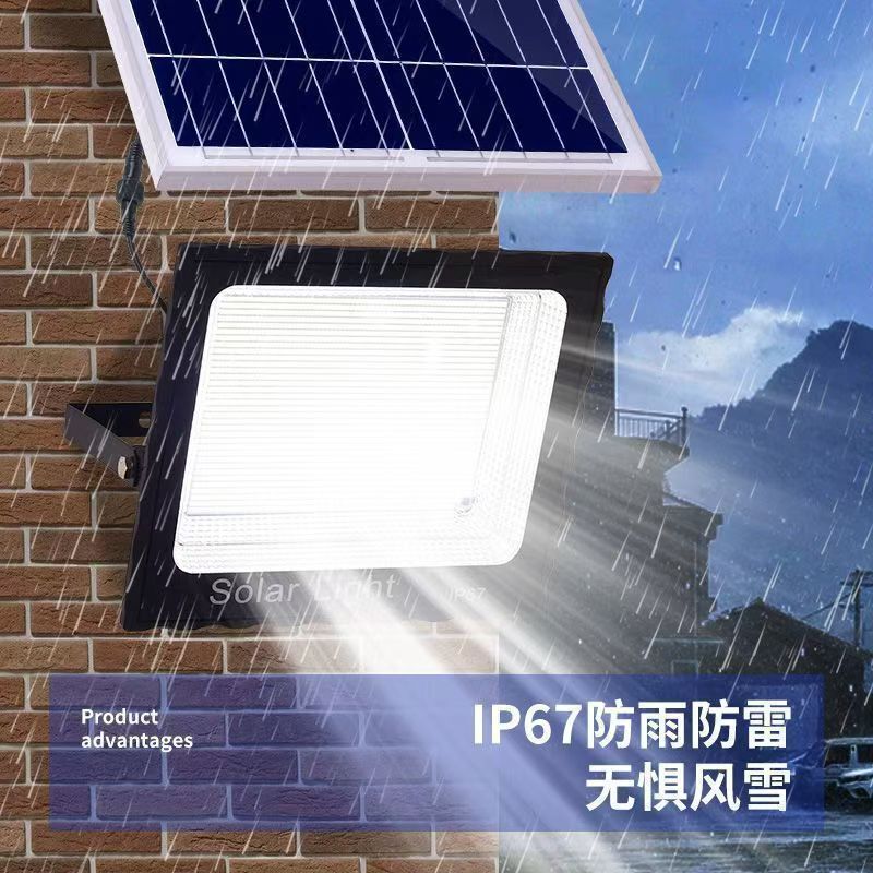 太阳能投光灯户外感应家用景观庭院灯路灯led超亮壁灯厂家批发|undefined
