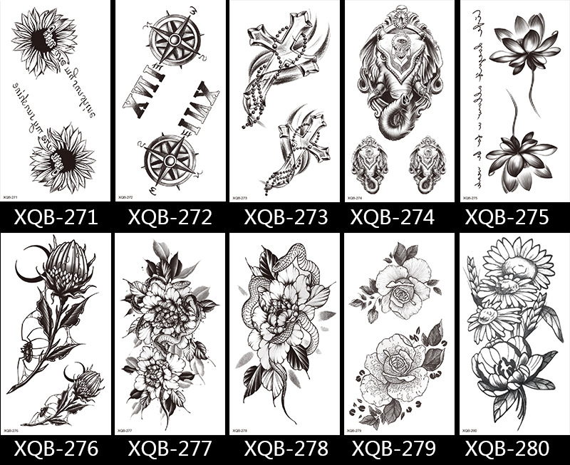 Flower Paper Tattoos & Body Art 1 Piece display picture 2