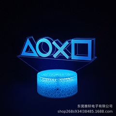 越境創意3d小夜灯プレイステーションランプ装飾灯ゲーム雰囲気灯led電気スタンドプレゼント