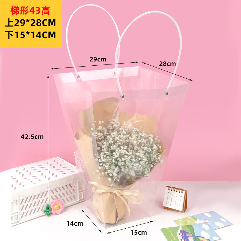 Transparente 43 alto 29 * 28 bajo 15 * 14; PP; 10 paquetes