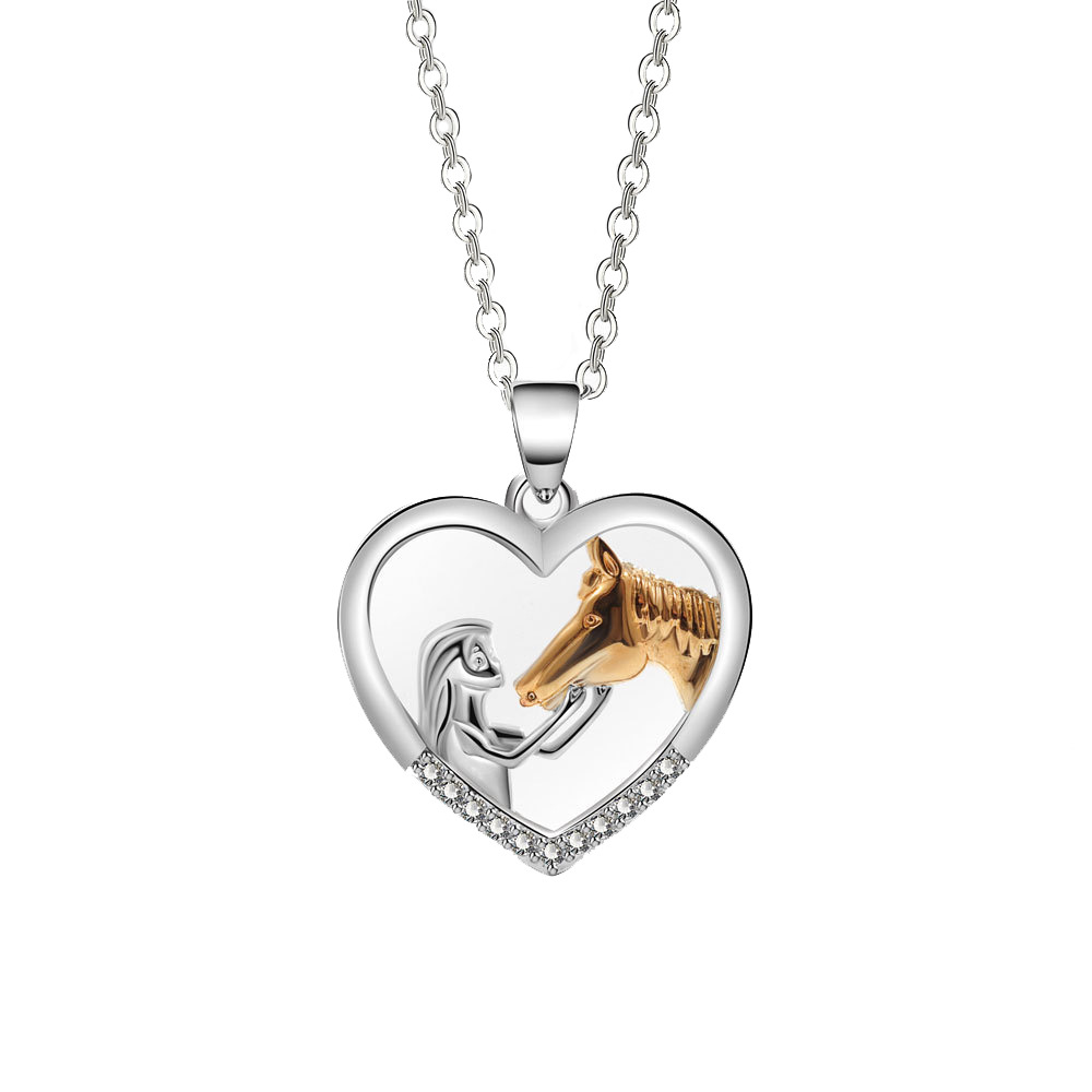 Unisex Gender Vintage Style Heart Shape Stainless Steel Alloy Wholesale Pendant Necklace