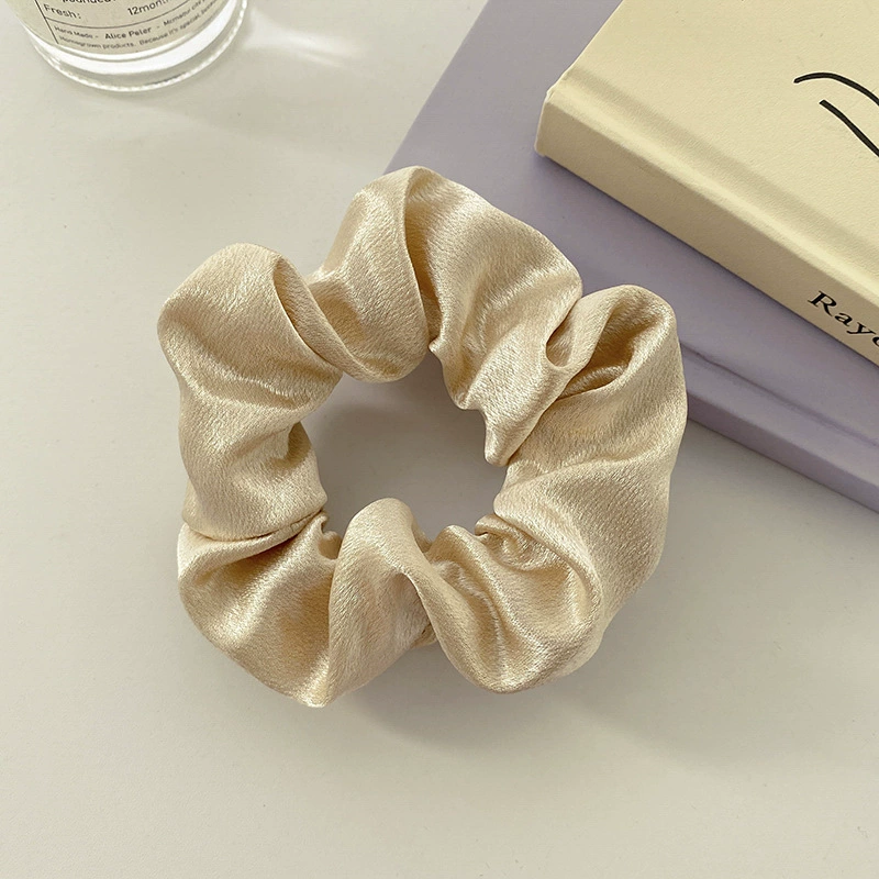 Ponytail Scrunchie Hair Rope, Satin French-Style, Simple Elegant Hair Accessory