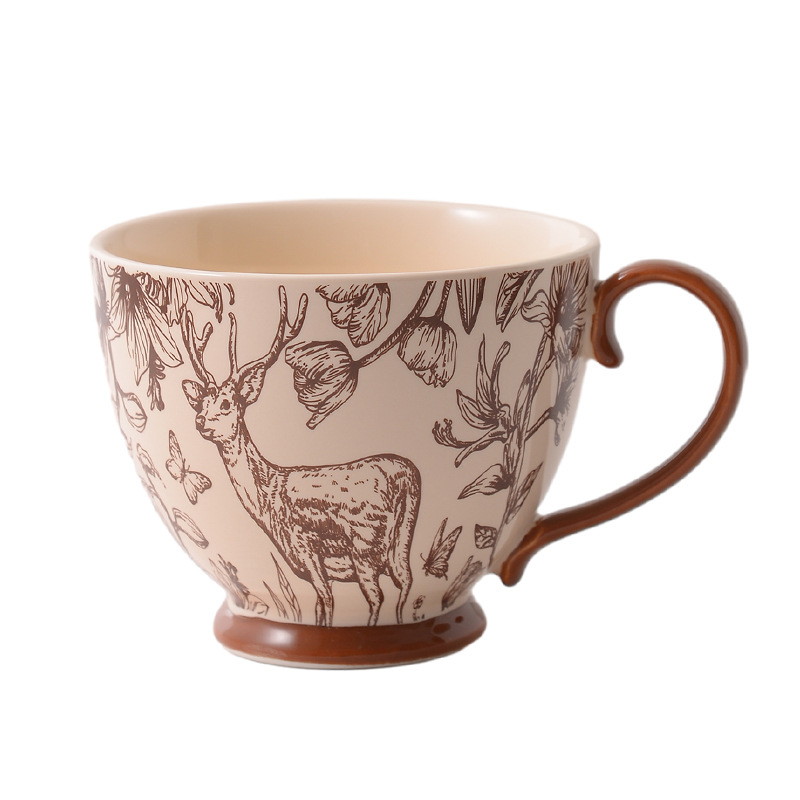 Nordic ins high-value mug household large capacity water cup ceramic…