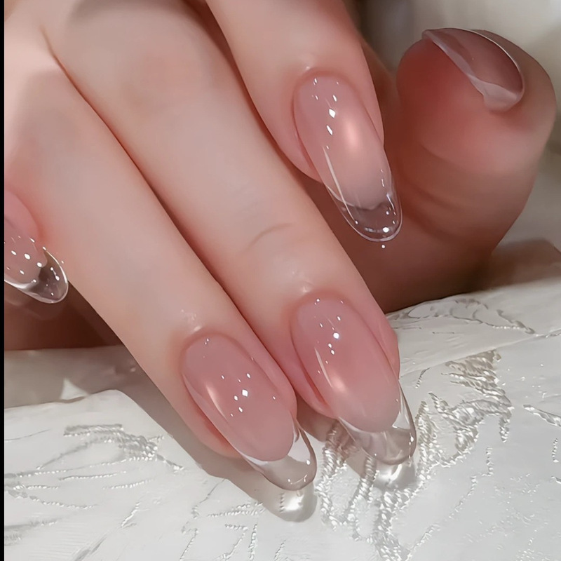 【Space French Style】 Purely Handmade Wearable Nails, High-end Light Luxury, 10 Pieces of Handmade Wearable Nail Art Pieces 【Space French Style】 Purely Handmade Wearable Nails, High-end Light Luxury, 10 Pieces of Handmade Wearable Nail Art Pieces