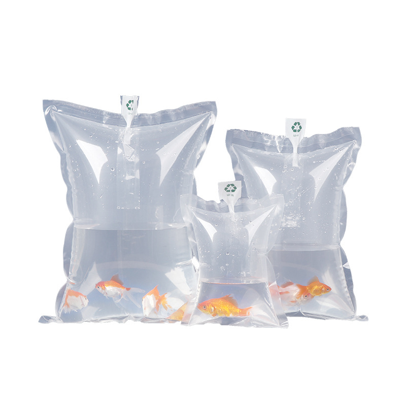 bolsa de transporte de pescado vivo grueso acuario ornamental pescado camarón bolsa de embalaje expreso bolsa de oxígeno bolsa de transporte de pescado y alevin