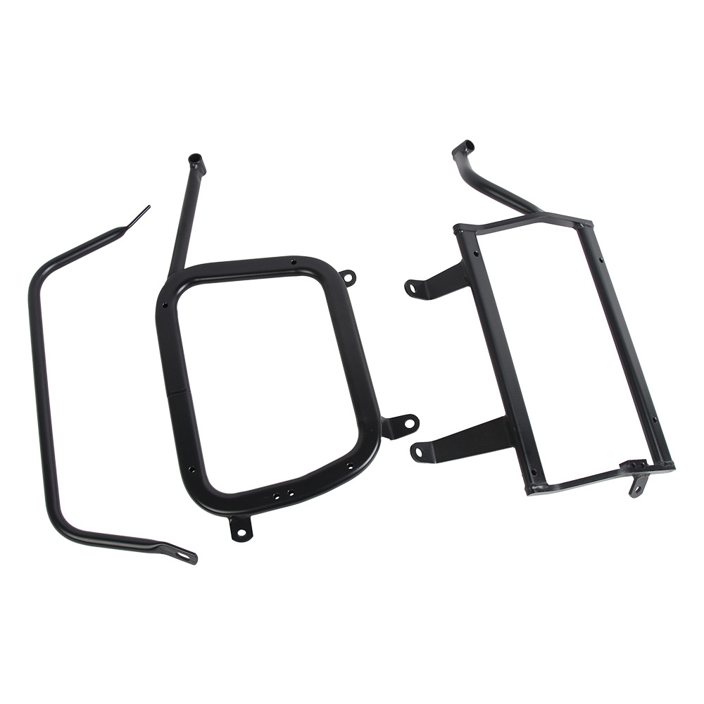 Adecuado para Benali TRK702x caja lateral soporte de acero al carbono motocicleta aleación de aluminio 702x caja lateral soporte