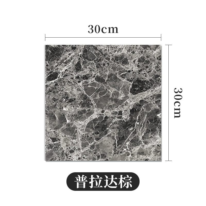 Self‑adhesive imitation tile sticker, 30×30 cm, 2.5 mm, waterproof oil‑proof with aluminum‑foil backing
