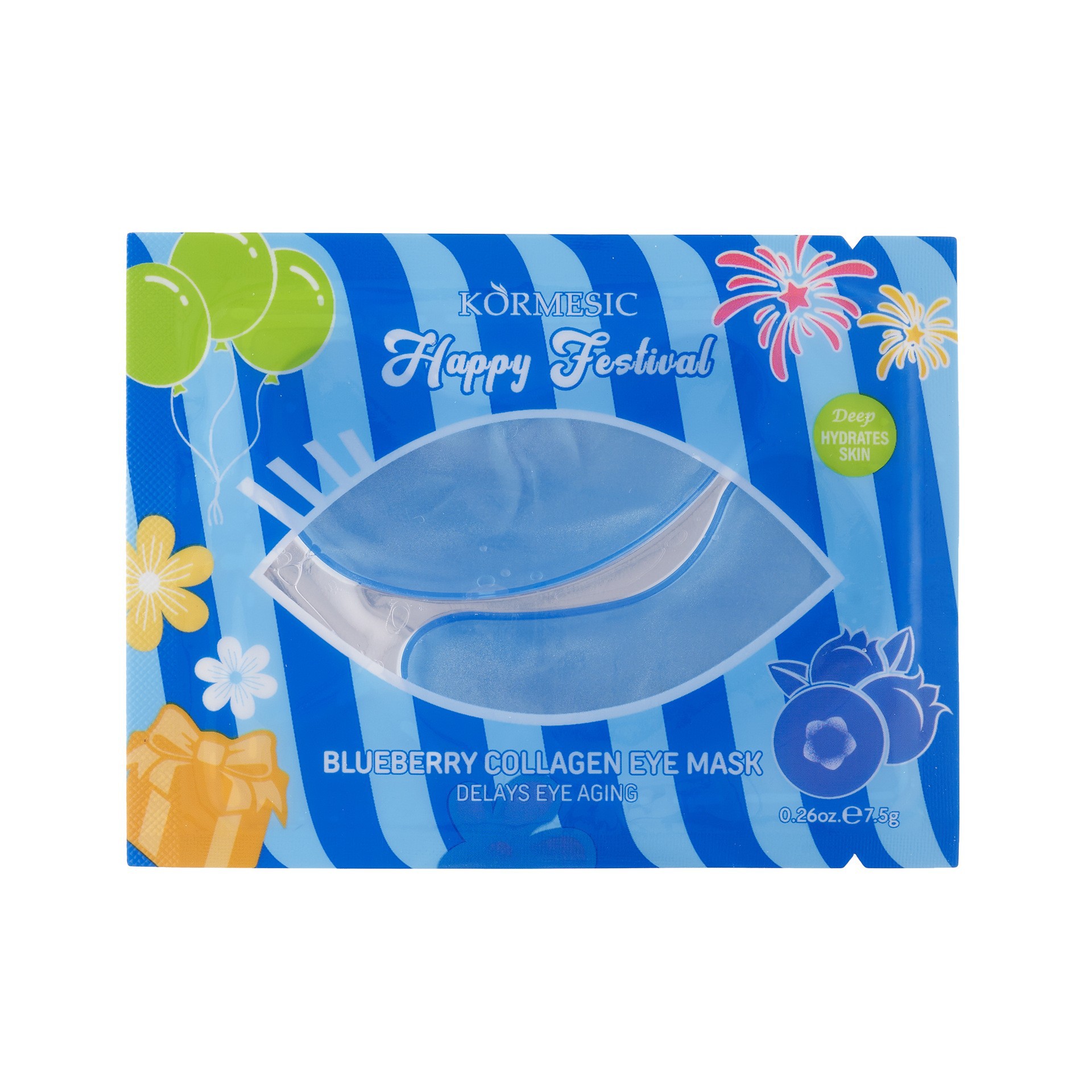KORMESIC 블루베리 콜라겐 아이 마스크 7.5g [해외 판매 전용, 국내 판매 금지, 구매 시 면책 및 책임사항]