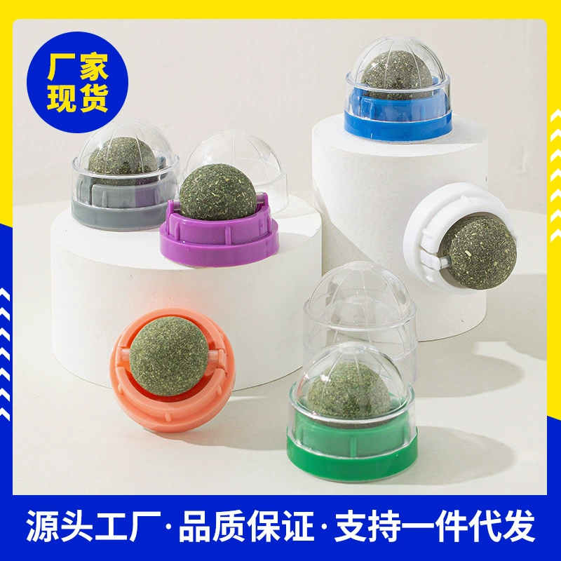 Игрушка-шарик с кошачьей мятой для лизания, жевательная, с экстрактом насекомых и фруктов, для чистки зубов и измельчения косточек, для кошек и котят