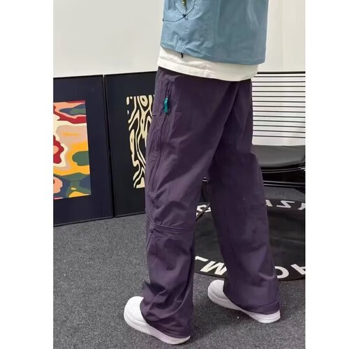 American Outdoor Quick-Dry Hiking Pants for Men and Women - Spring and Summer Functional Side Chain Sports and Leisure Pants