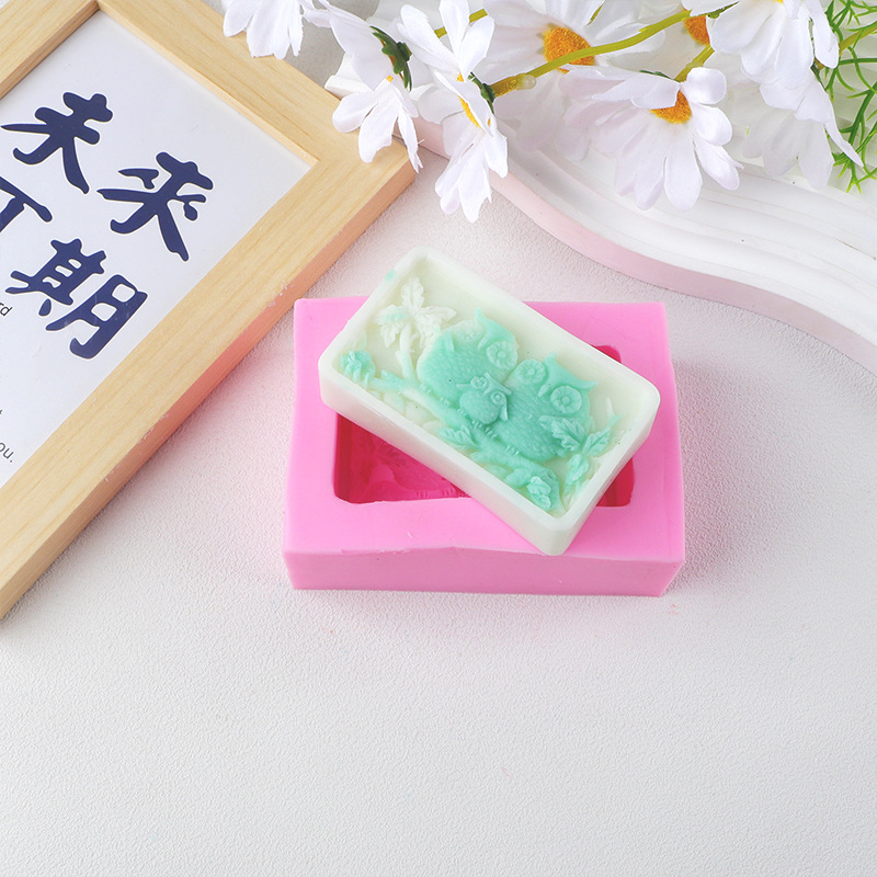 Herramientas de horneado búho molde de chocolate molde de silicona molde de jabón de silicona líquida fábrica directa