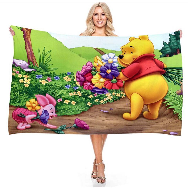 Foreign Trade Winnie the Pooh Microfiber Towel Cloth, Absorbent Sports Towel, Reactive Printing Quick-Drying Bath Towel Foreign Trade Winnie the Pooh Microfiber Towel Cloth, Absorbent Sports Towel, Reactive Printing Quick-Drying Bath Towel