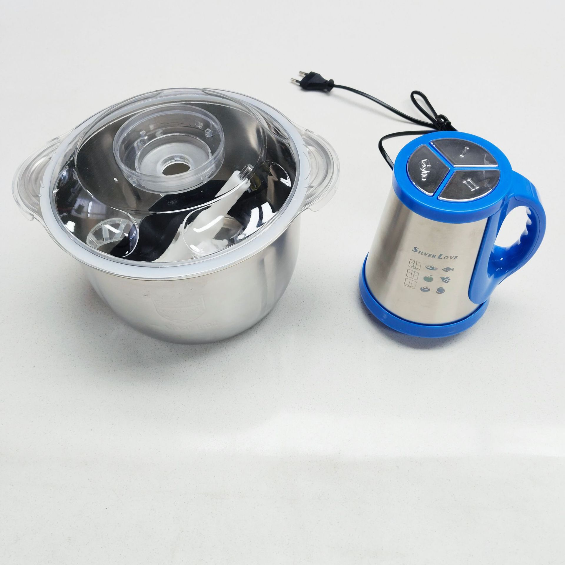 Exportación doméstica de acero inoxidable moledor de carne 5.0L cocinador multifuncional 1500W de alta potencia 5430 motor