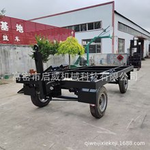 牵引式5吨拉杆转向框架拖车 板房集装箱移动运输挂车货物拖车