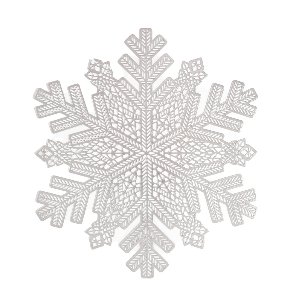 Calo de nieve de invierno elemento de Navidad almohadilla de mesa roja dorada almohadilla de mesa de aire almohadilla de mesa de comedor