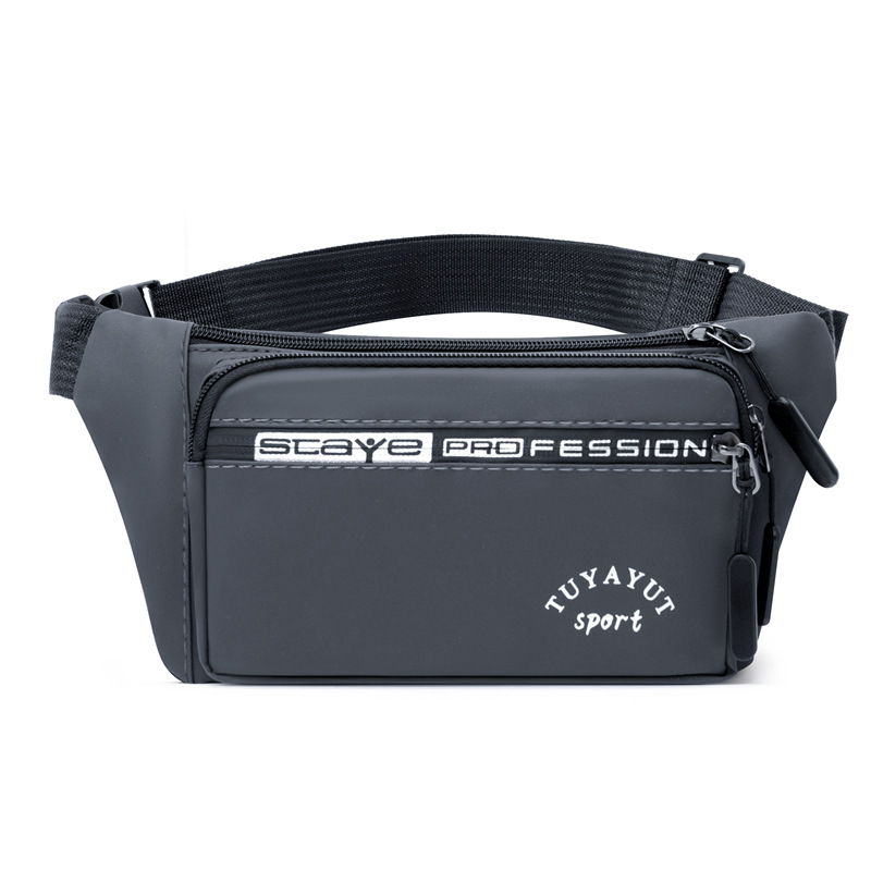 Nuevo bolso de pecho para deportes al aire libre multifuncional bolso de mensajero de un solo hombro de moda de viaje simple fuera Riñonera de teléfono móvil portátil