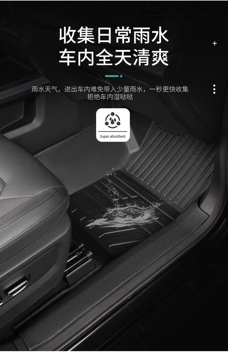 TPE Car Floor Mats for BAIC BJ212 Interior Decoration
