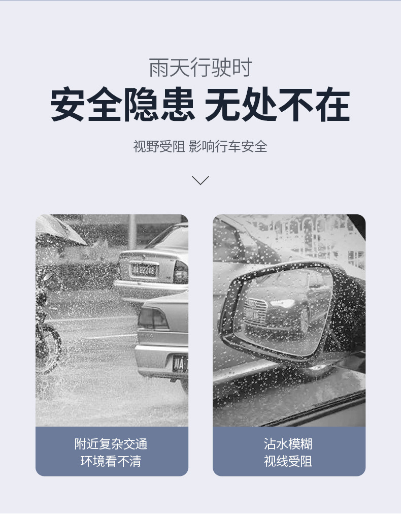 Car rearview mirror rain eyebrow reflector reversing rainproof universal rain cover rain shield rain shield small round mirror decorative stickers