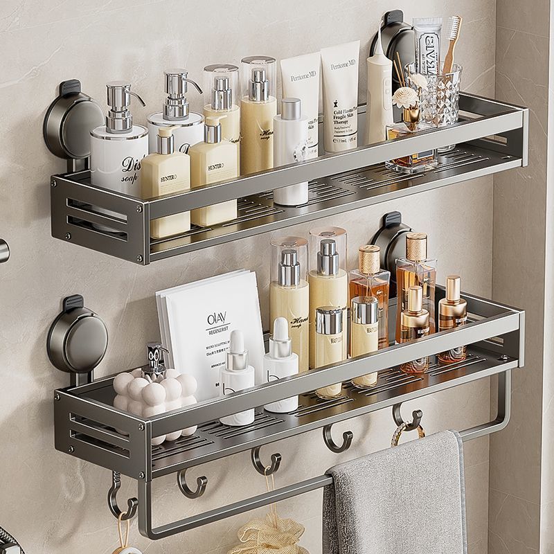 Estante de ventosa de baño, toallero, inodoro integrado, sin perforación, lavabo de pared, estante de almacenamiento de inodoro