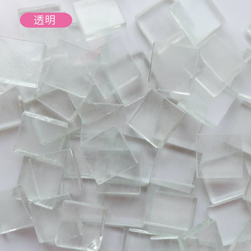 特价1.5cm水晶玻璃马赛克大散颗粒diy手工材料拼贴画创意美工区|undefined
