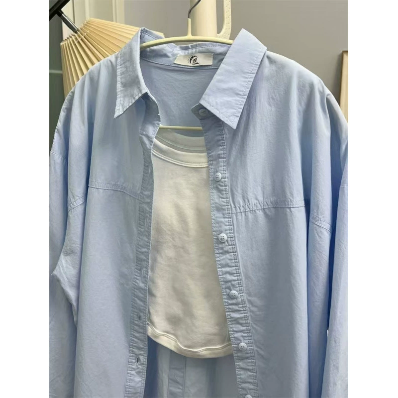 Реальная цена легкая и роскошная хлопчатобумажная рубашка высокого класса