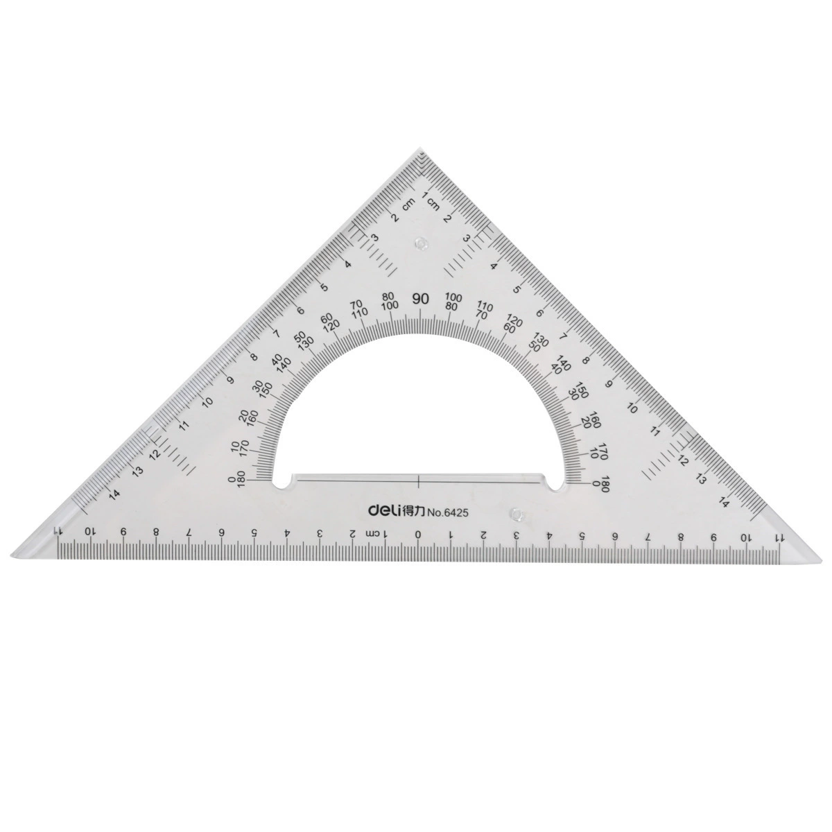 Plastic stationery, transparent set, 23cm, wholesale