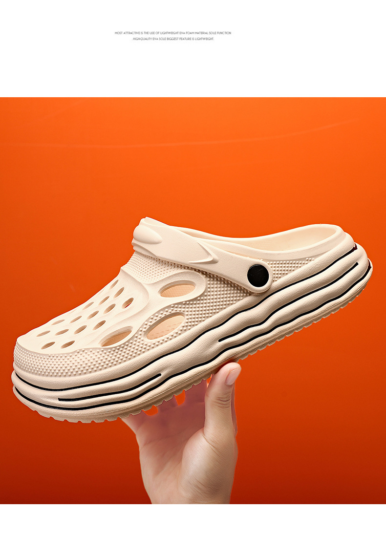 Ventilerande sommar strand sandaler för herr halkfria_voghion.com