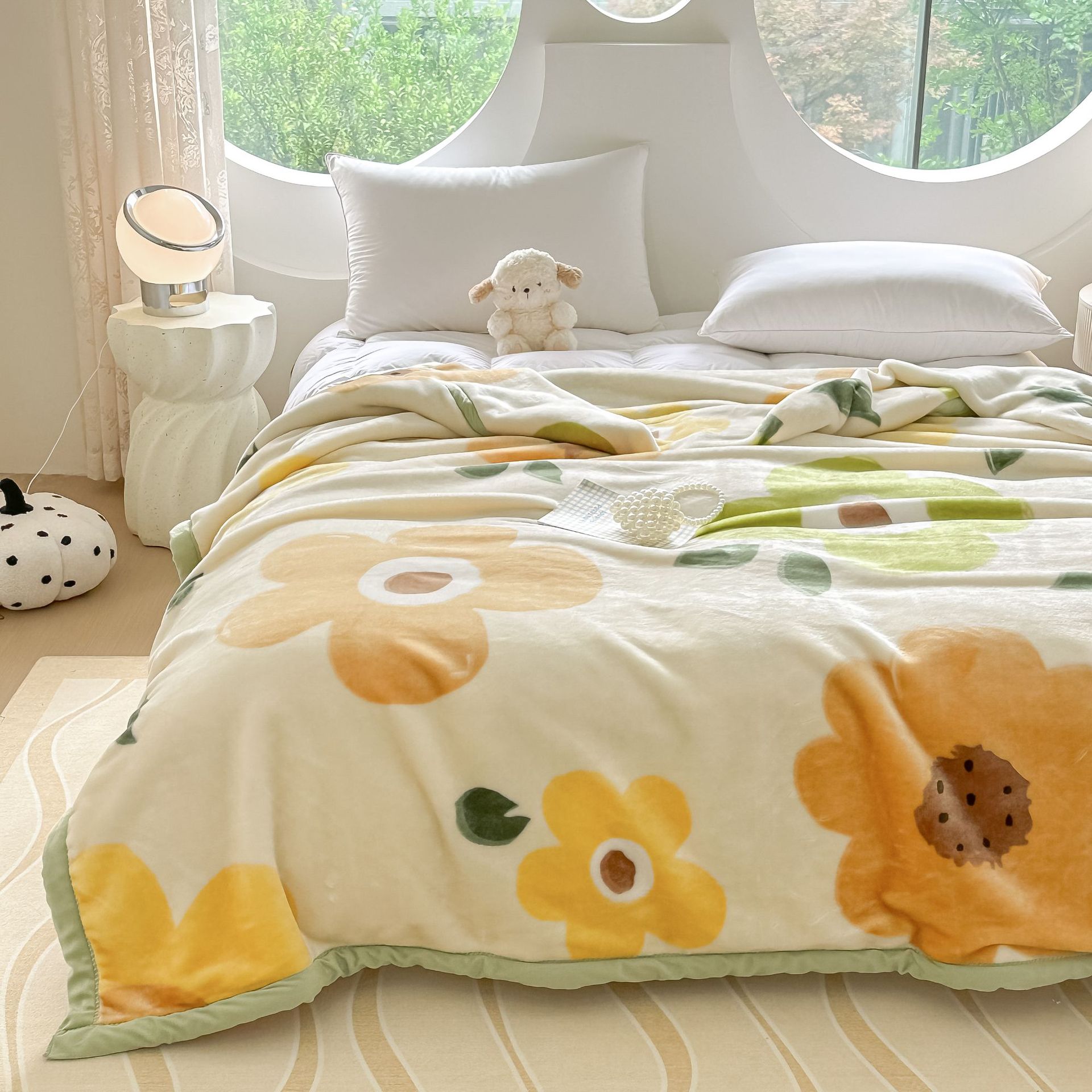 Mantras de doble capa de Lacher otoño y invierno hogar doble sofá cama mantas gruesas de oficina siesta mantas al por mayor